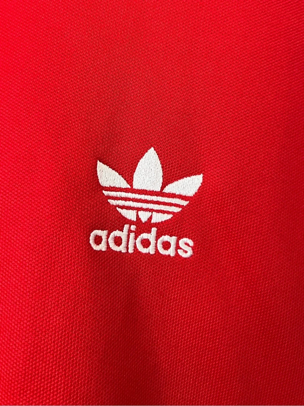 Adidas men’s ADICOLOR CLASSICS CUT LINE red TRACK JACKET size M